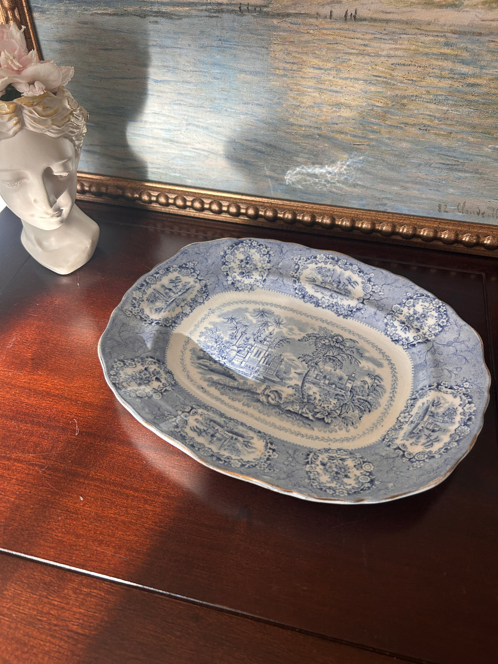 Antique William Ridgway Transferware Serving Platter