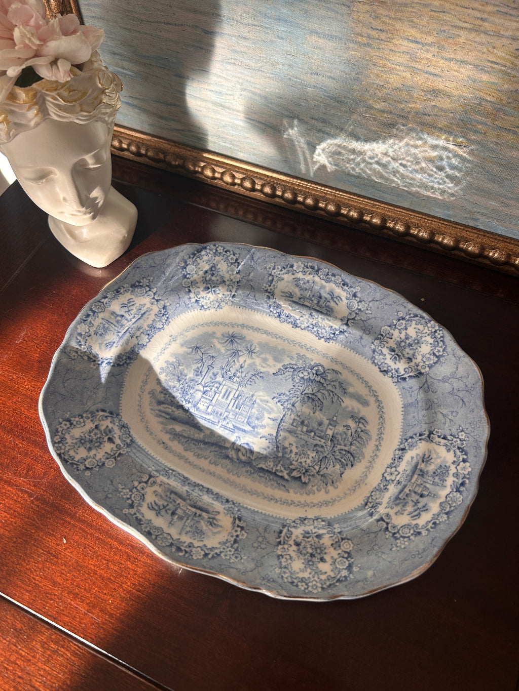 Antique William Ridgway Transferware Serving Platter