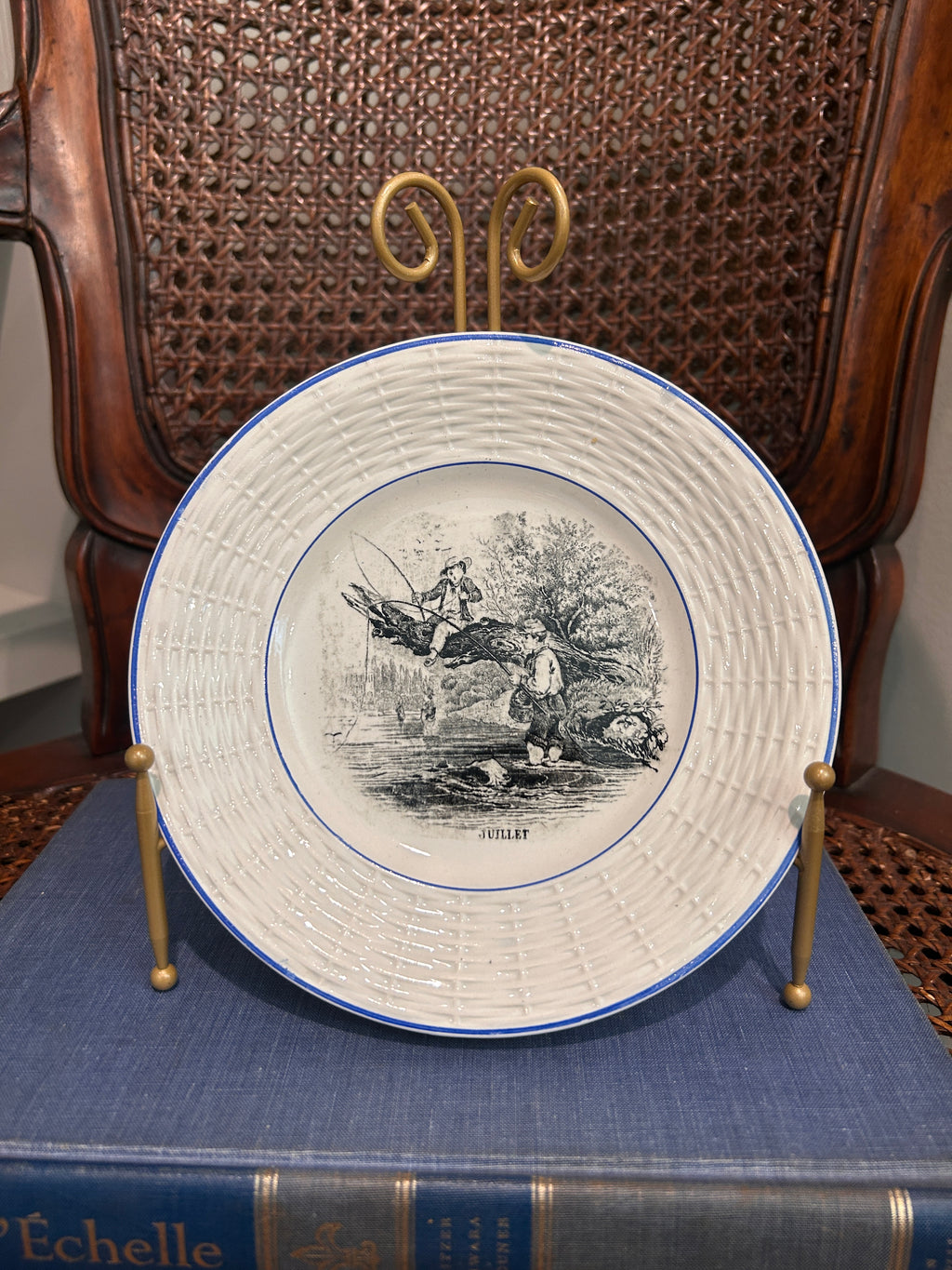 Vintage Digoin French Month Plates -Set of 4