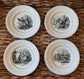 Vintage Digoin French Month Plates -Set of 4