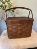 Vintage Basketville Putney Vermont Picnic Basket