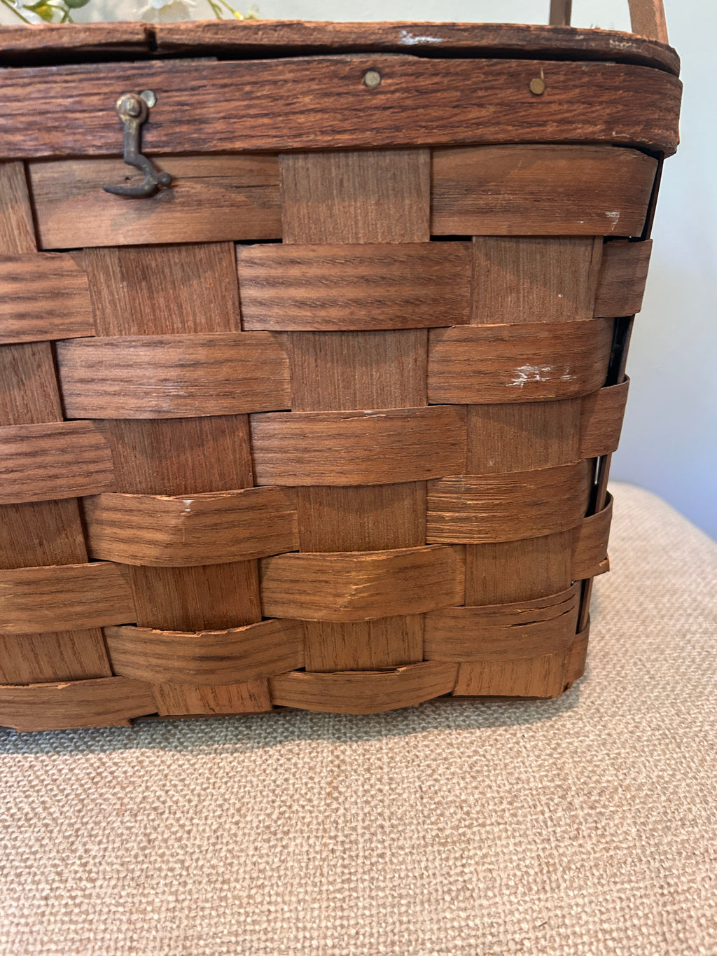 Vintage Basketville Putney Vermont Picnic Basket