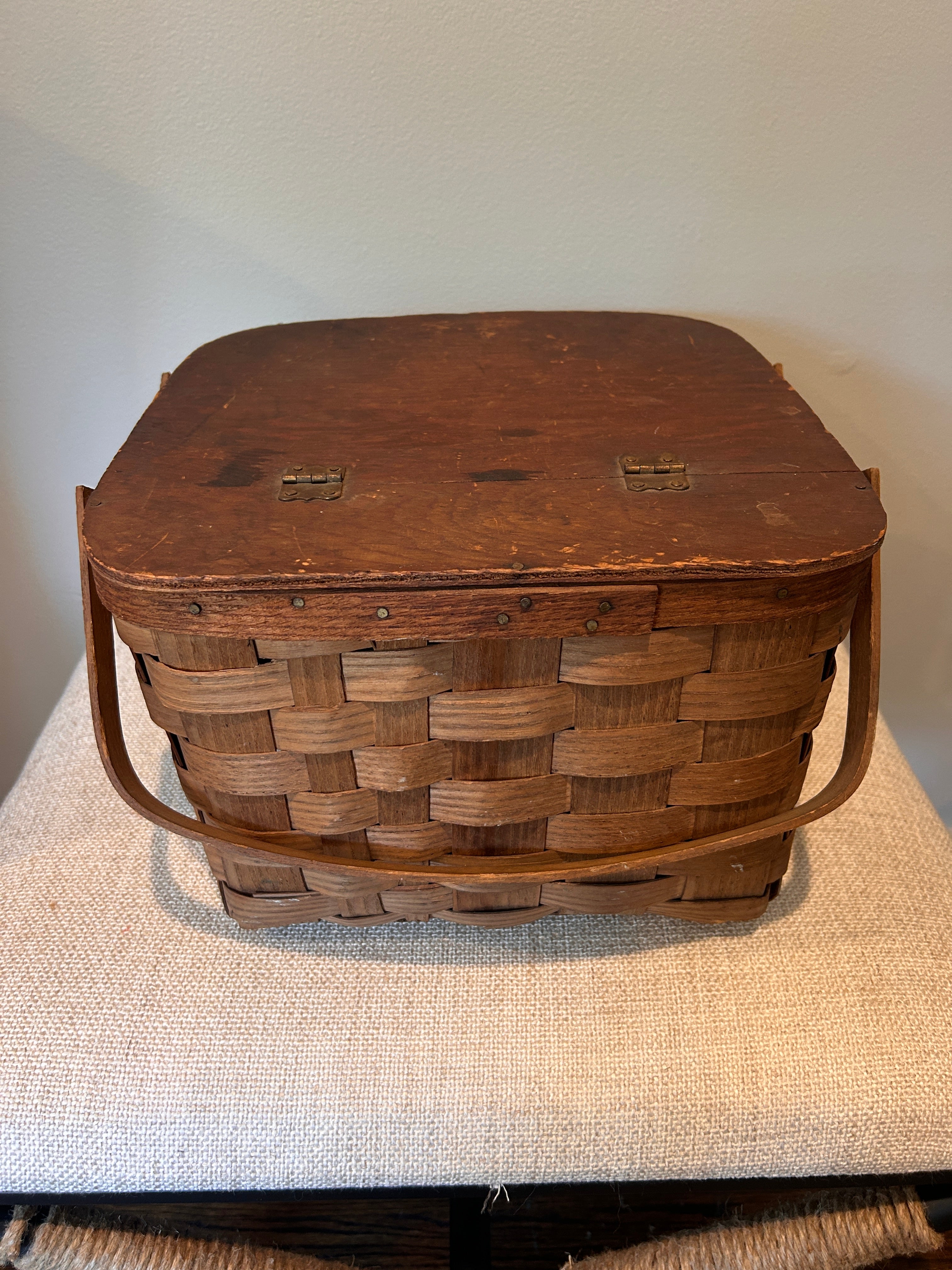 Vintage Basketville Putney Vermont Picnic Basket