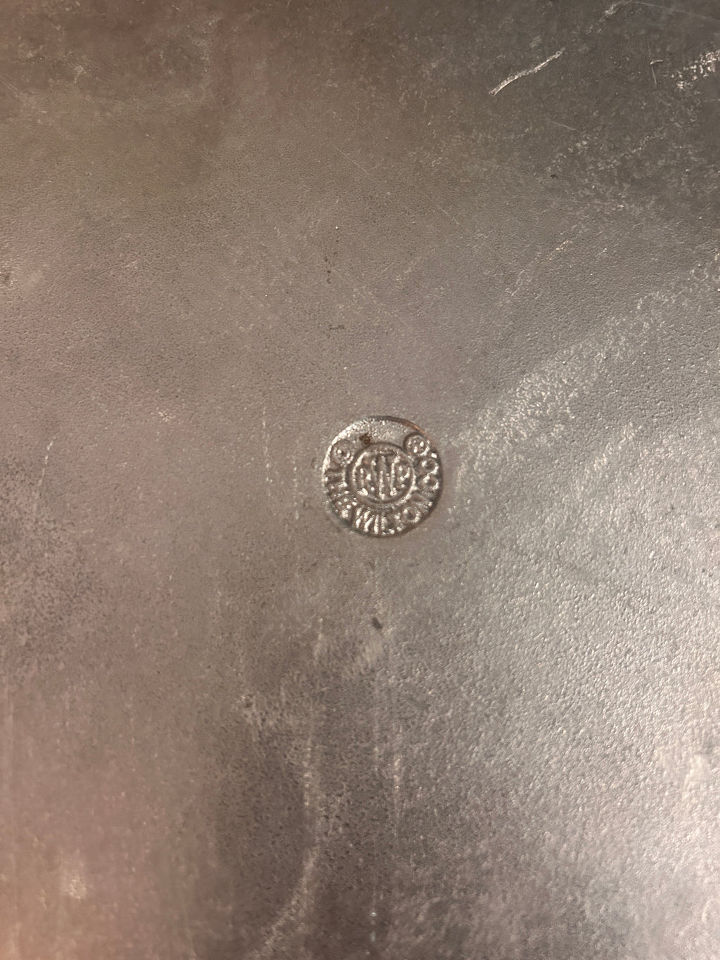 Vintage Wilton Pewter Shell Handle Tray