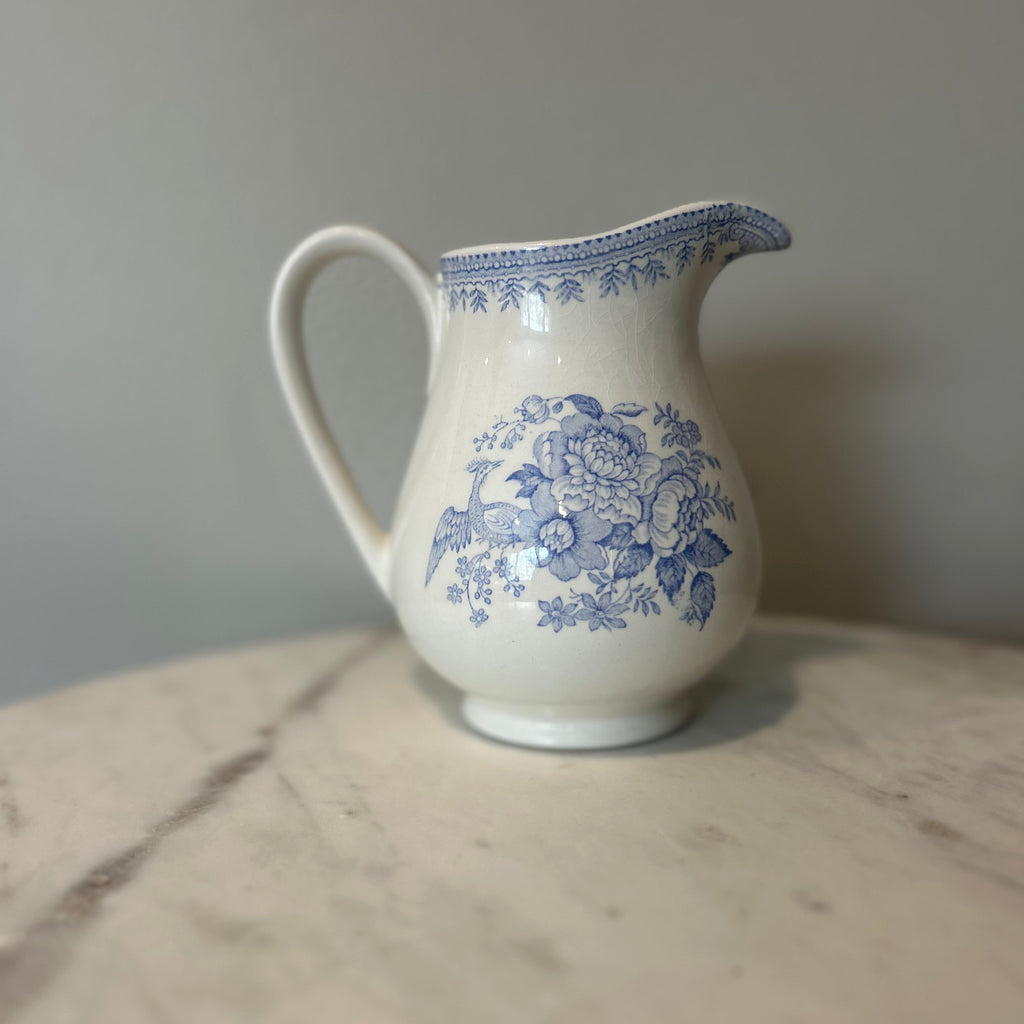 Vintage Burleigh Asiatic Pheasants English Pitcher and Bowl Set