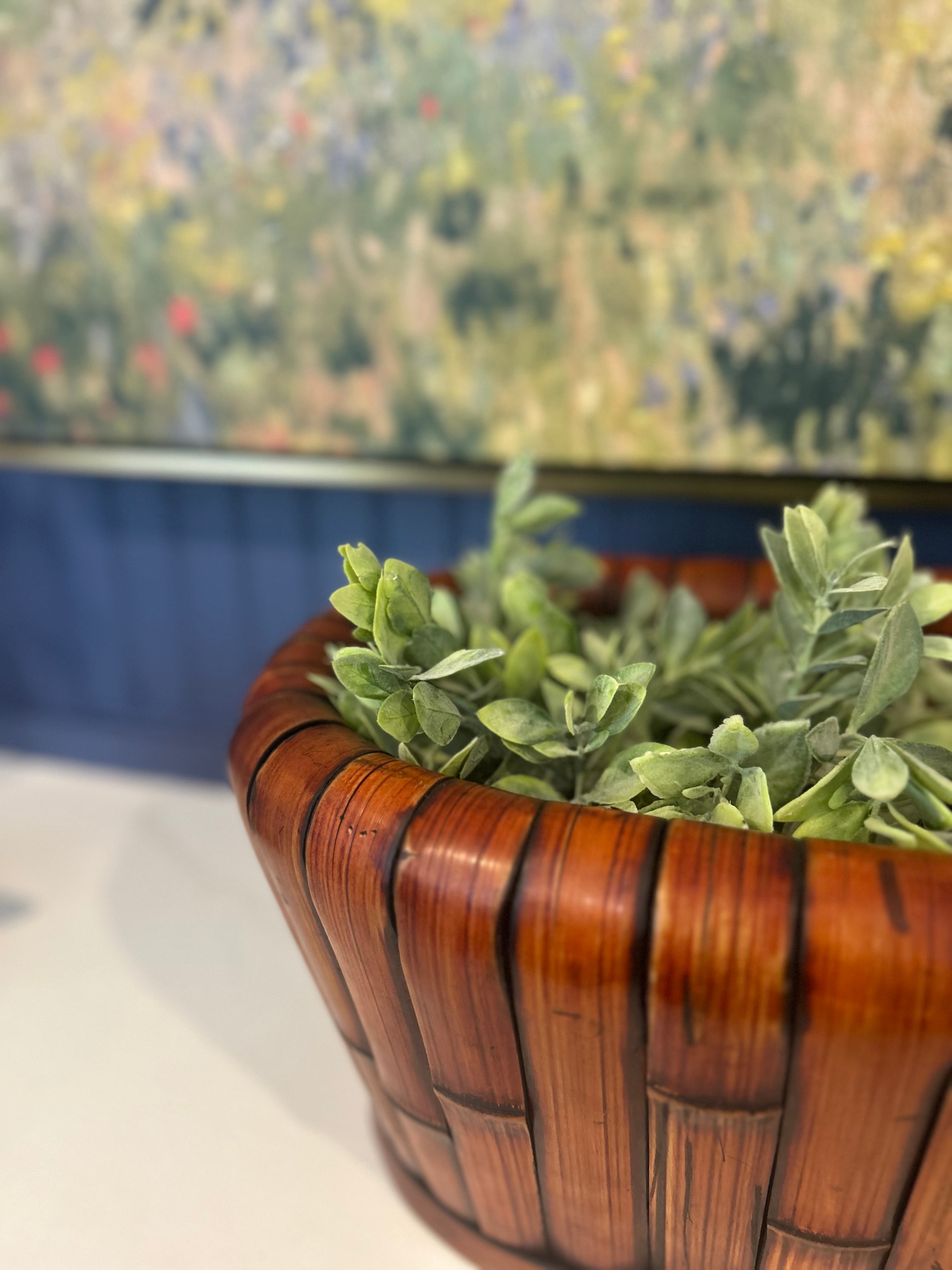 Vintage Bentwood Basket / Planter