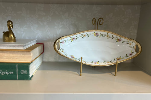 Antique Hand-painted Nippon Porcelain Celery Dish