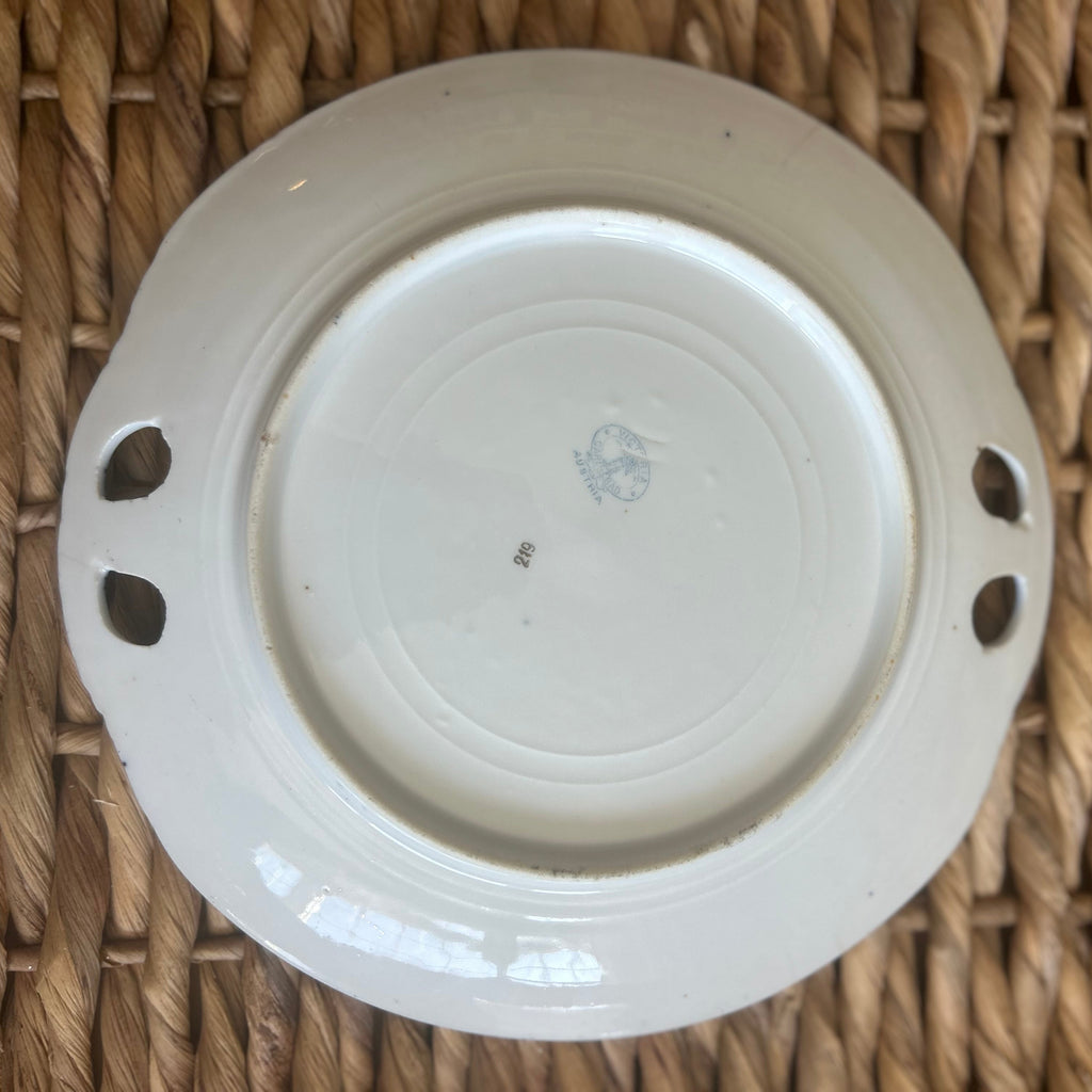 Antique Victoria Carlsbad Austria Floral Porcelain Plate