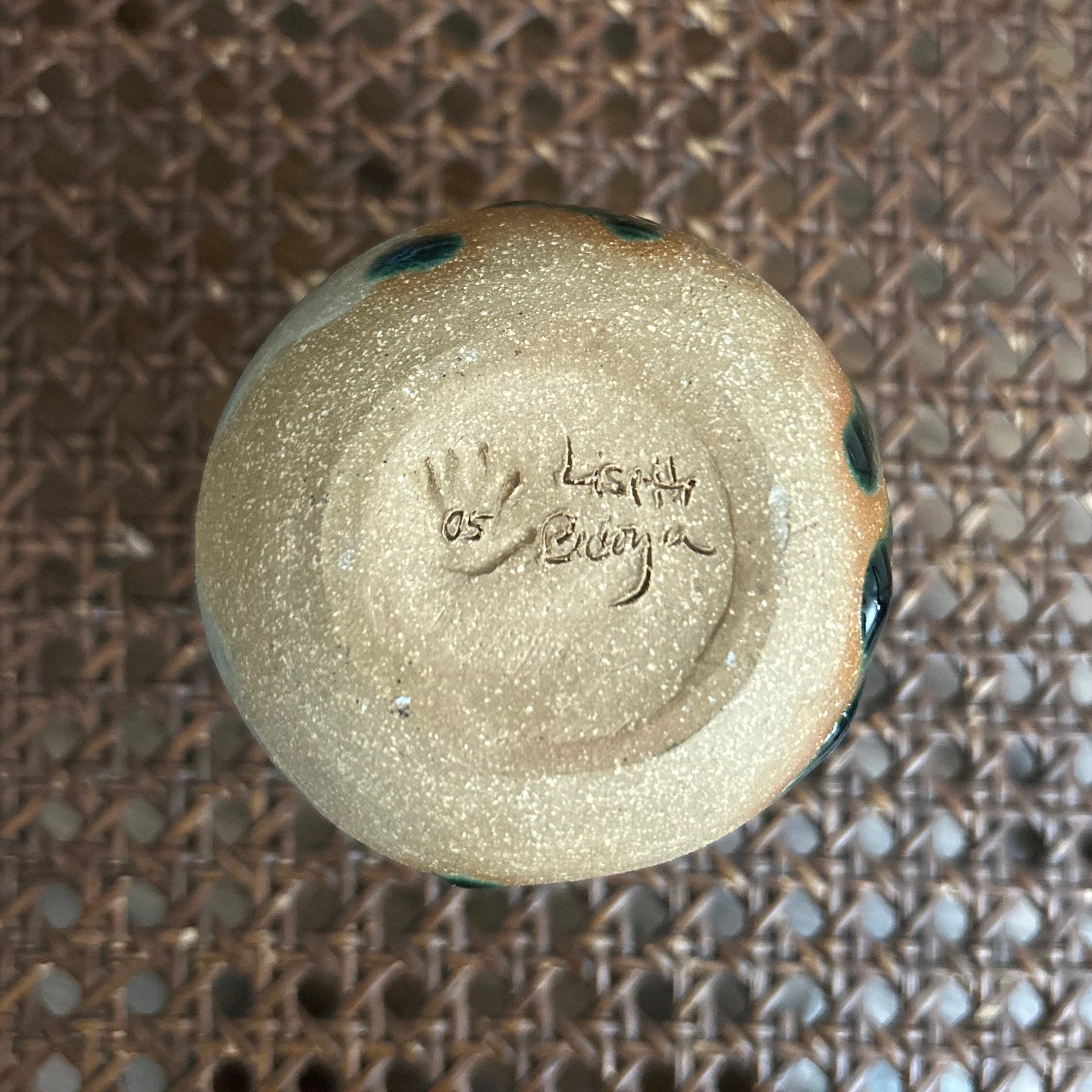 Vintage Hand-Thrown Studio Pottery Vase