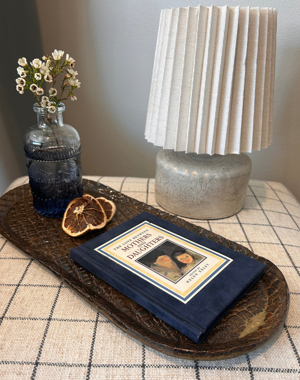 Studio Pottery Textured Stoneware Tray