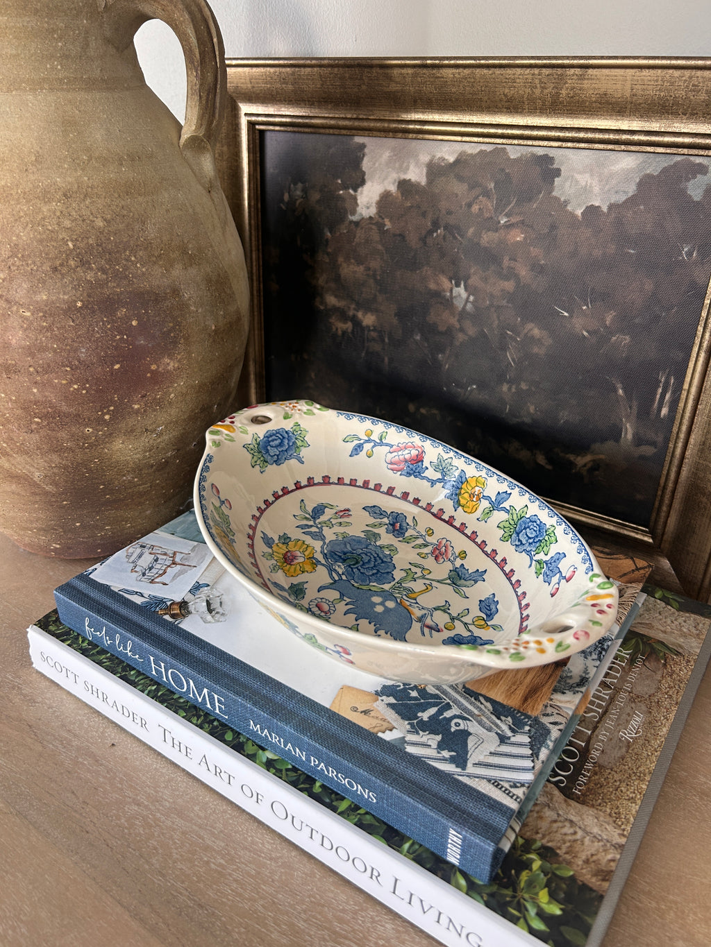 Vintage Mason's Patent English Ironstone Oval Serving Bowl