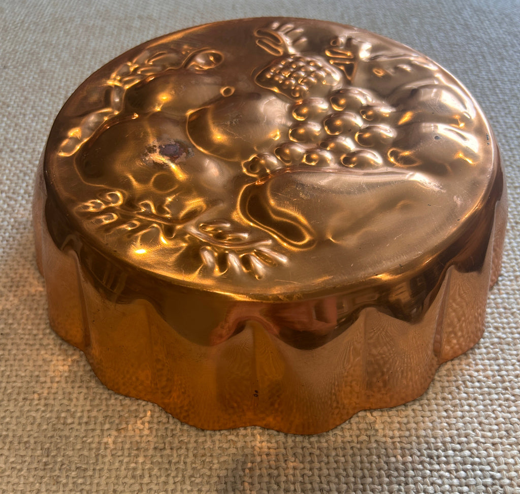 Vintage Copper Clad Kitchen Wall Molds- Set of 3