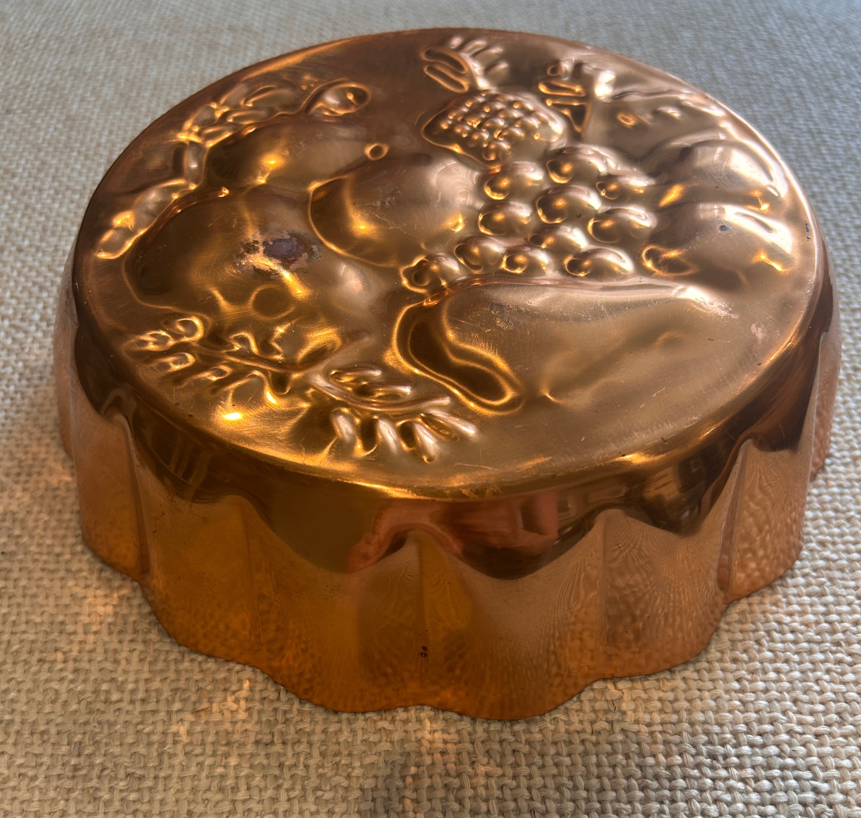 Vintage Copper Clad Kitchen Wall Molds- Set of 3