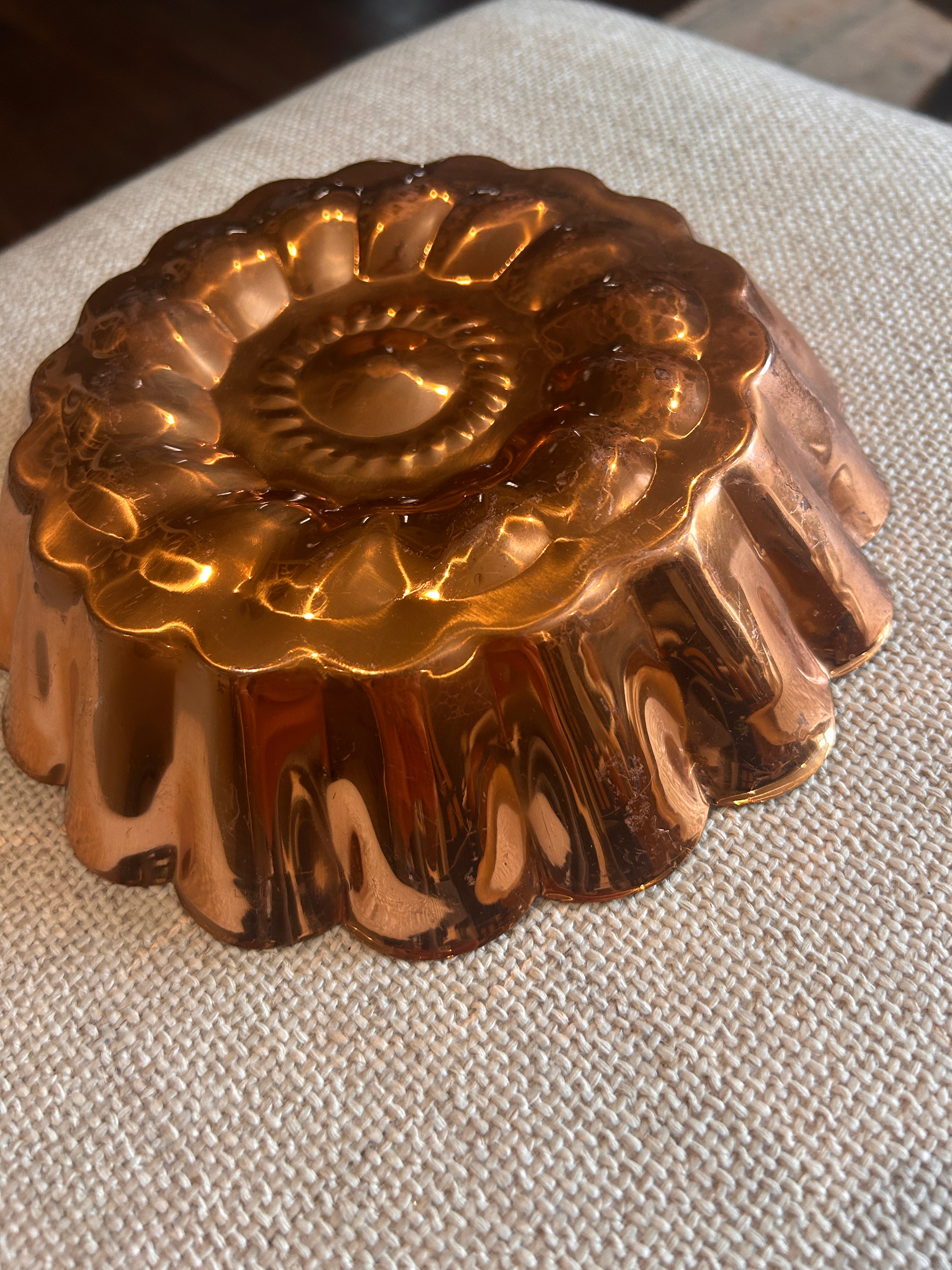 Vintage Copper Clad Kitchen Wall Molds- Set of 3