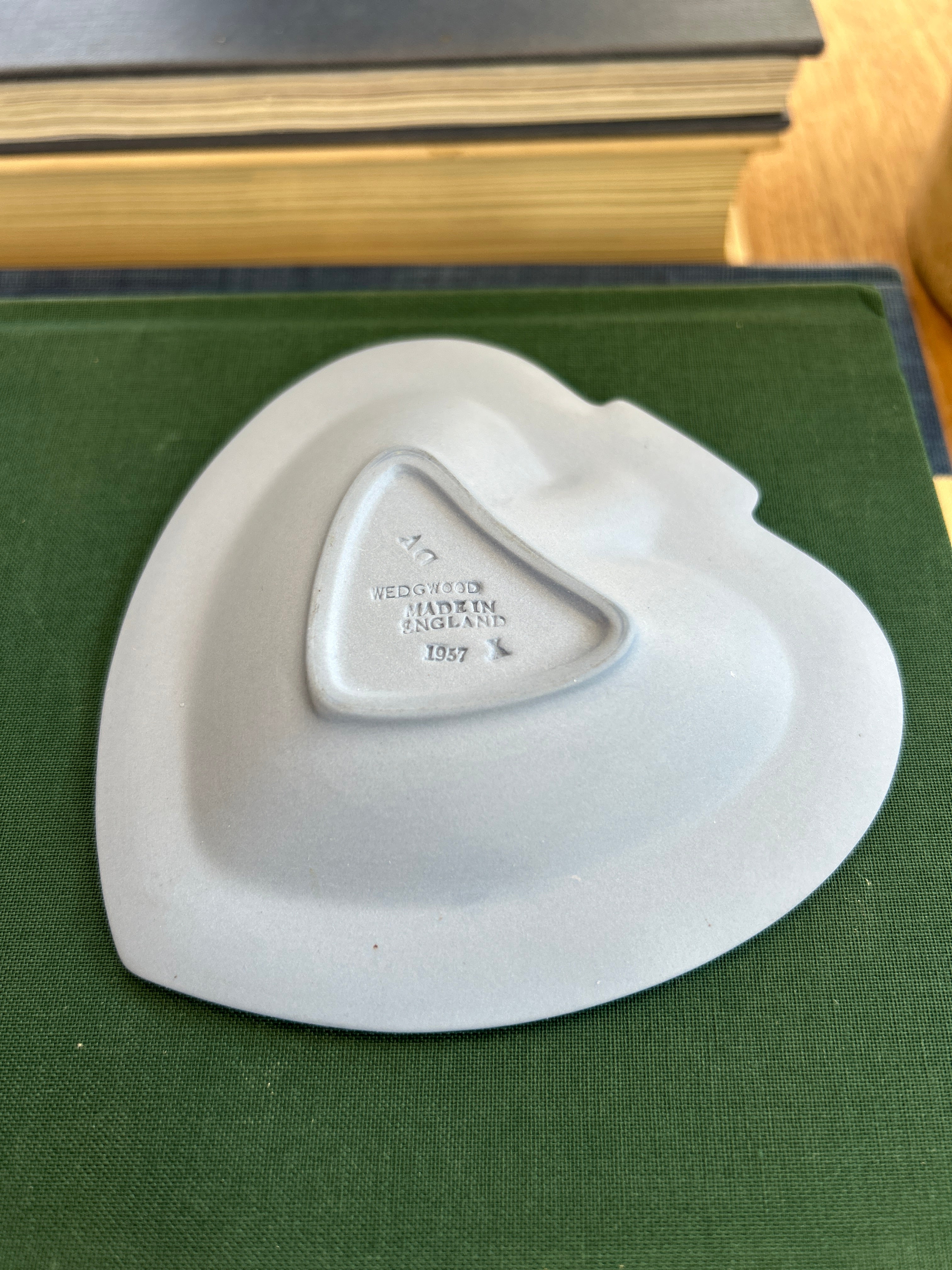 Vintage Wedgwood Blue Jasperware Trinket Dish
