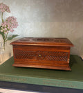 Vintage French Wooden Musical Trinket Box (Non-Working)