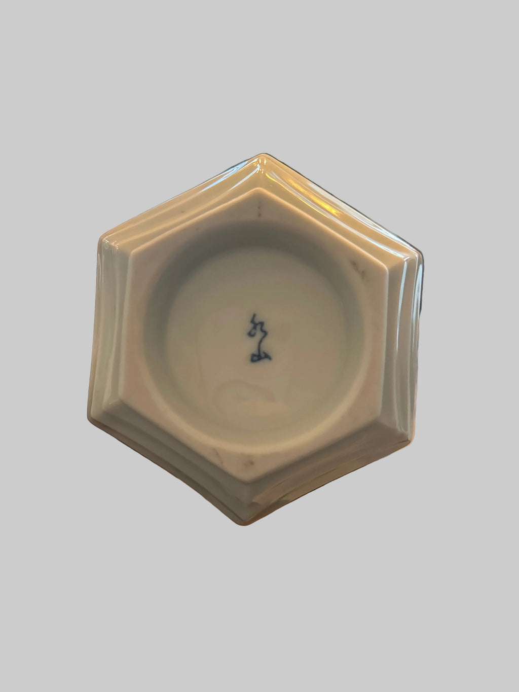 Vintage Blue and White Bamboo Motif Bowls- Set of 6